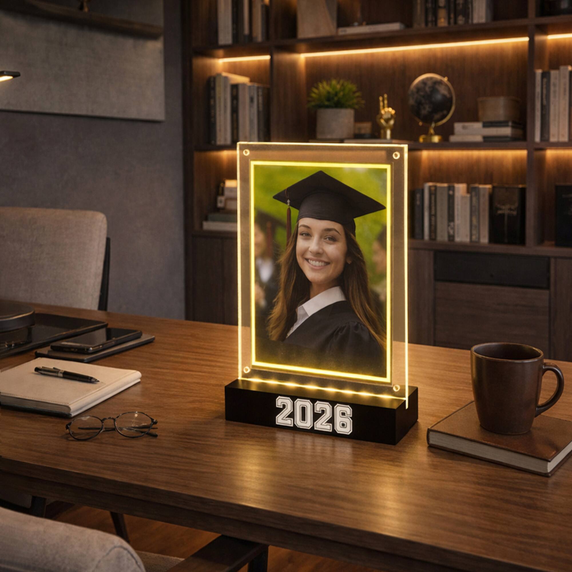 6" x 8" Black 2025 Tabletop Float Frame, Graduation by Ashland®